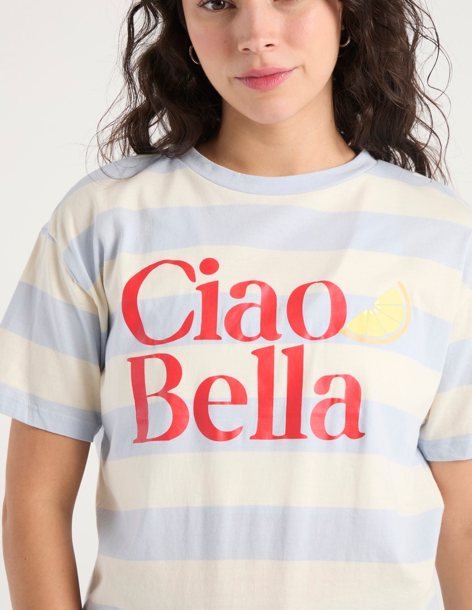 Playera manga corta cuello redondo para mujer 9