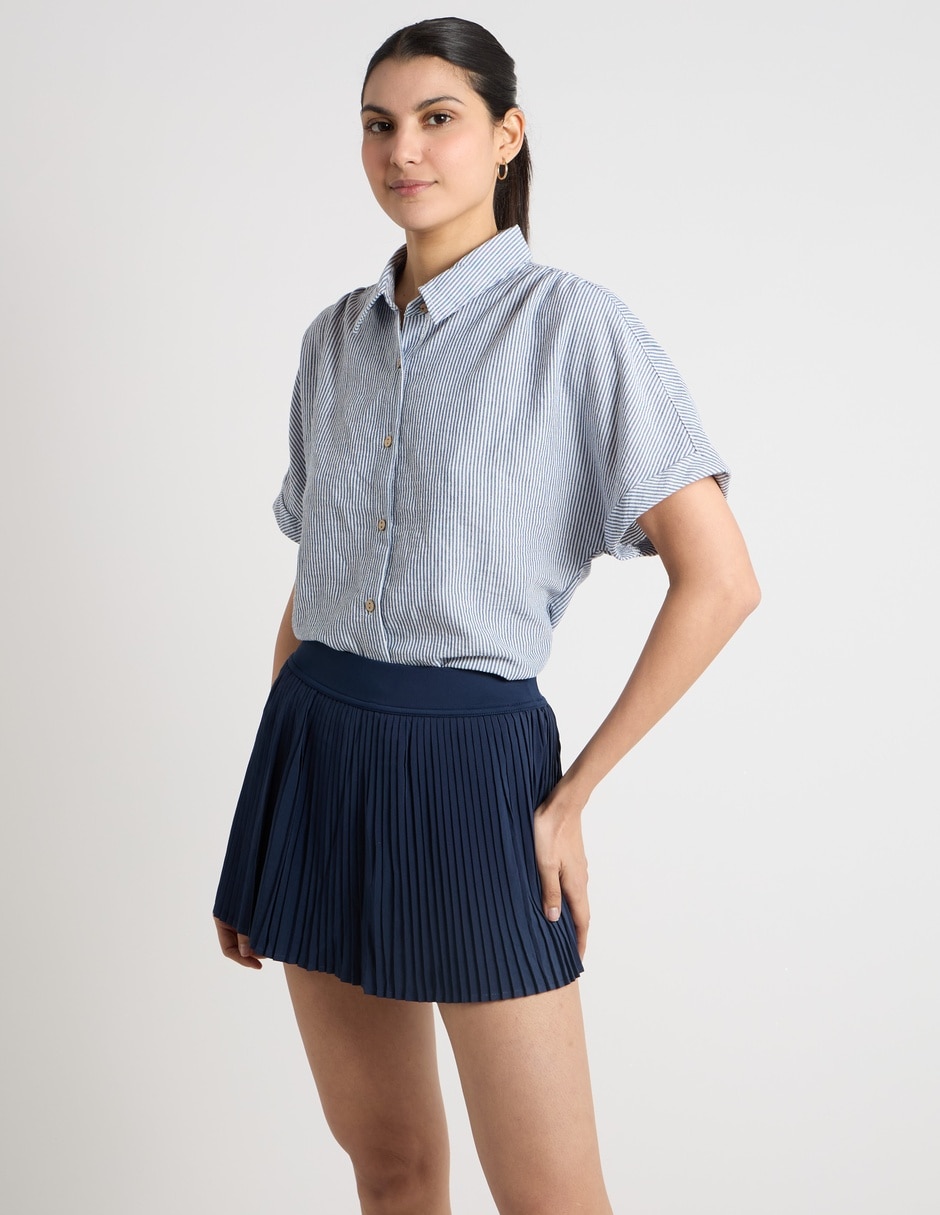 Falda short a la cintura