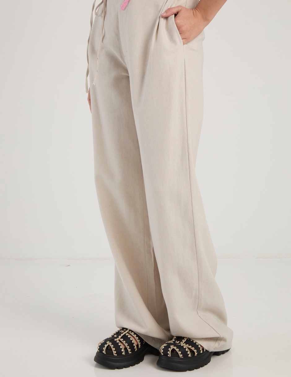 Pantalón de vestir wide leg para mujer 2