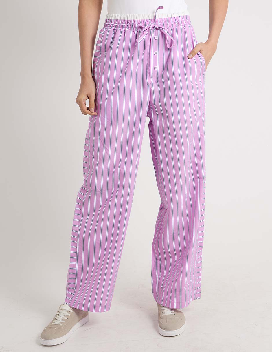 Pantalón coulotte regular para mujer