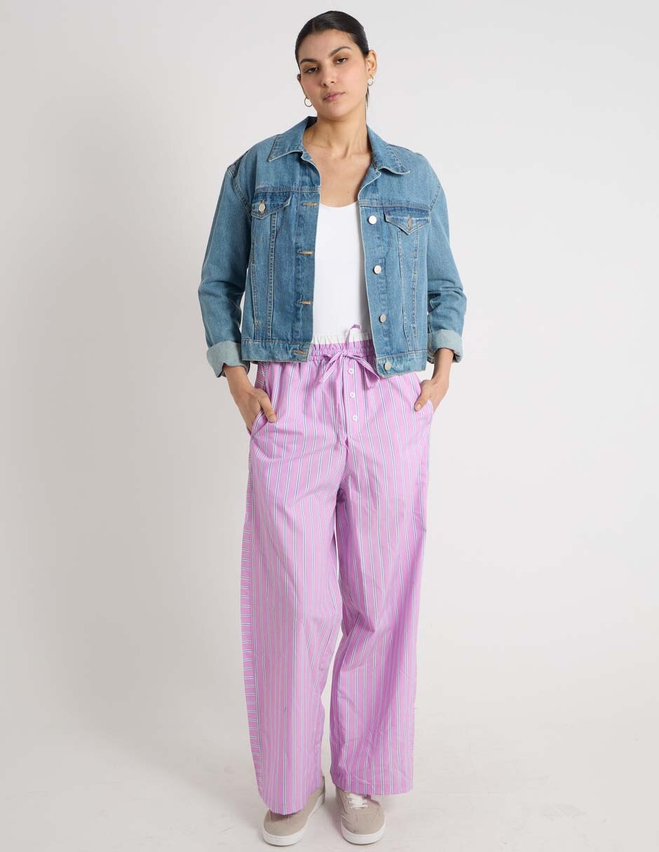 Pantalón coulotte coffee bean regular para mujer