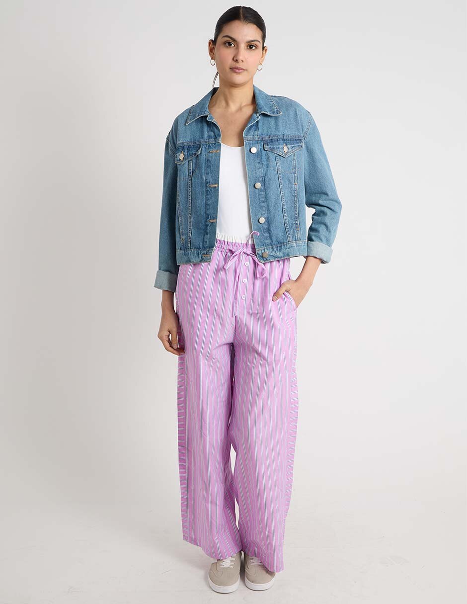 Pantalón coulotte coffee bean regular para mujer