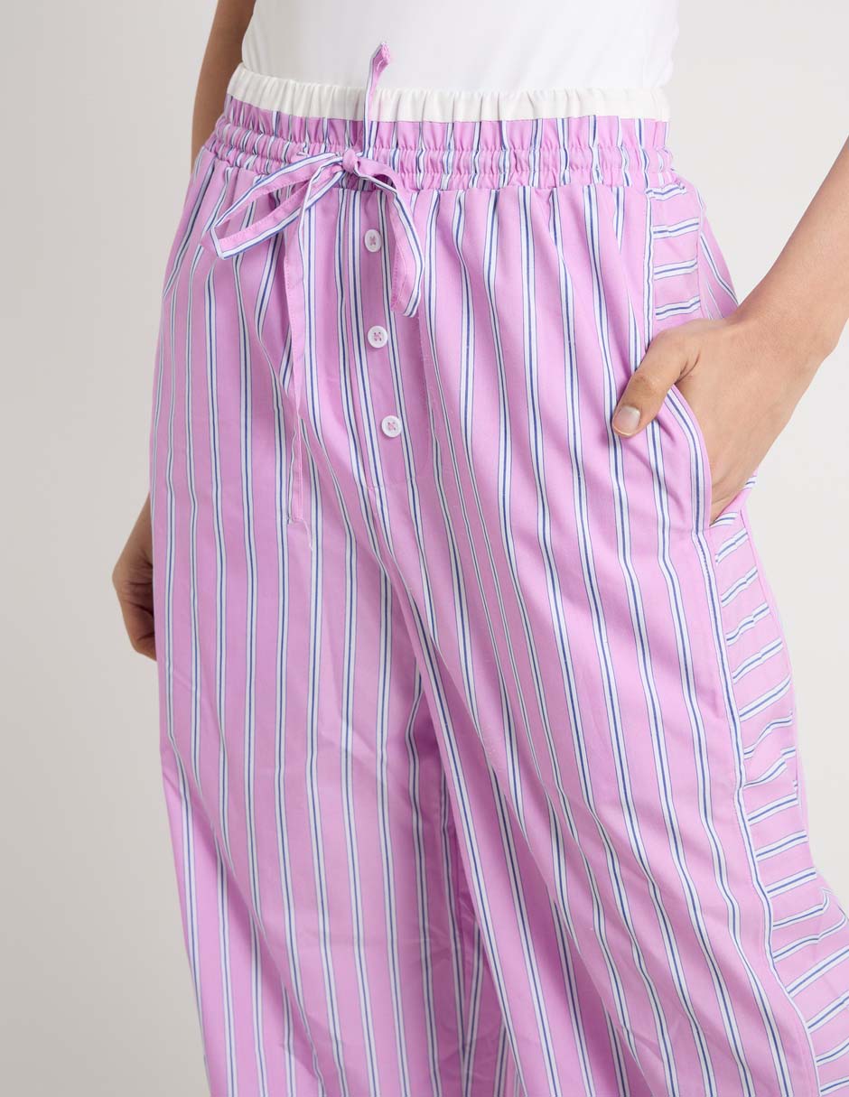 Pantalón coulotte coffee bean regular para mujer