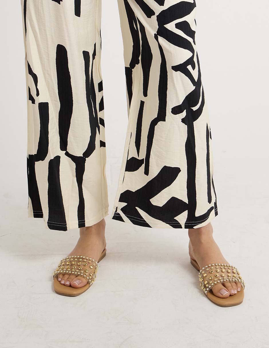 Pantalón relaxed palazzo para mujer 3