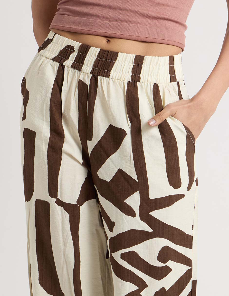 Pantalón relaxed palazzo para mujer 10