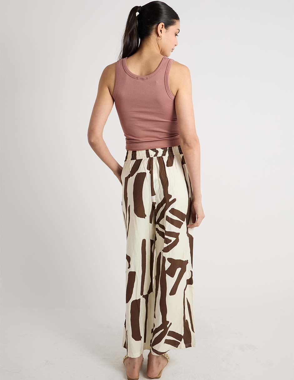 Pantalón relaxed palazzo para mujer 11