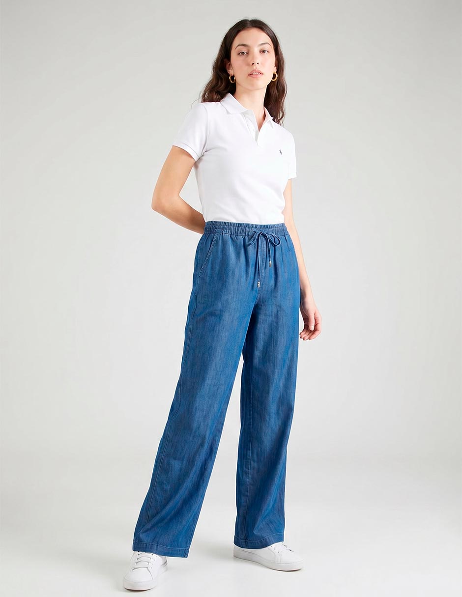 Pantalón Relaxed Coffee Bean Amplio Para Mujer