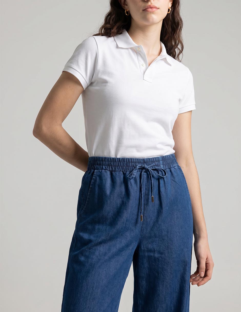 Pantalón Relaxed Coffee Bean Amplio Para Mujer