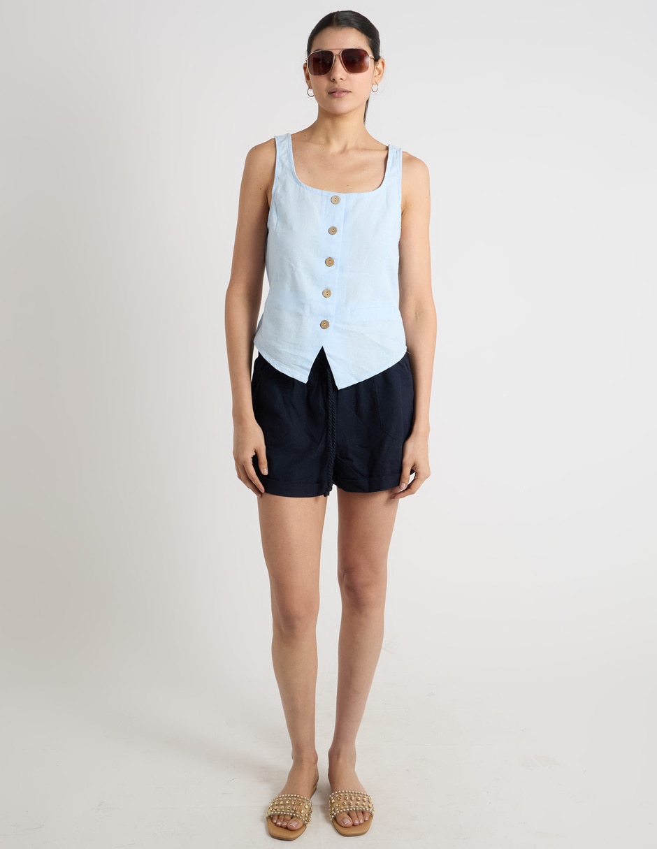 Short coffee bean para mujer