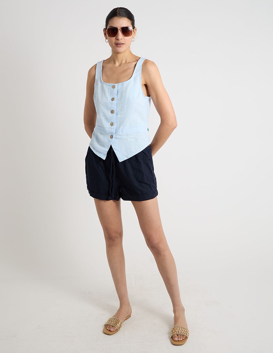 Short coffee bean para mujer