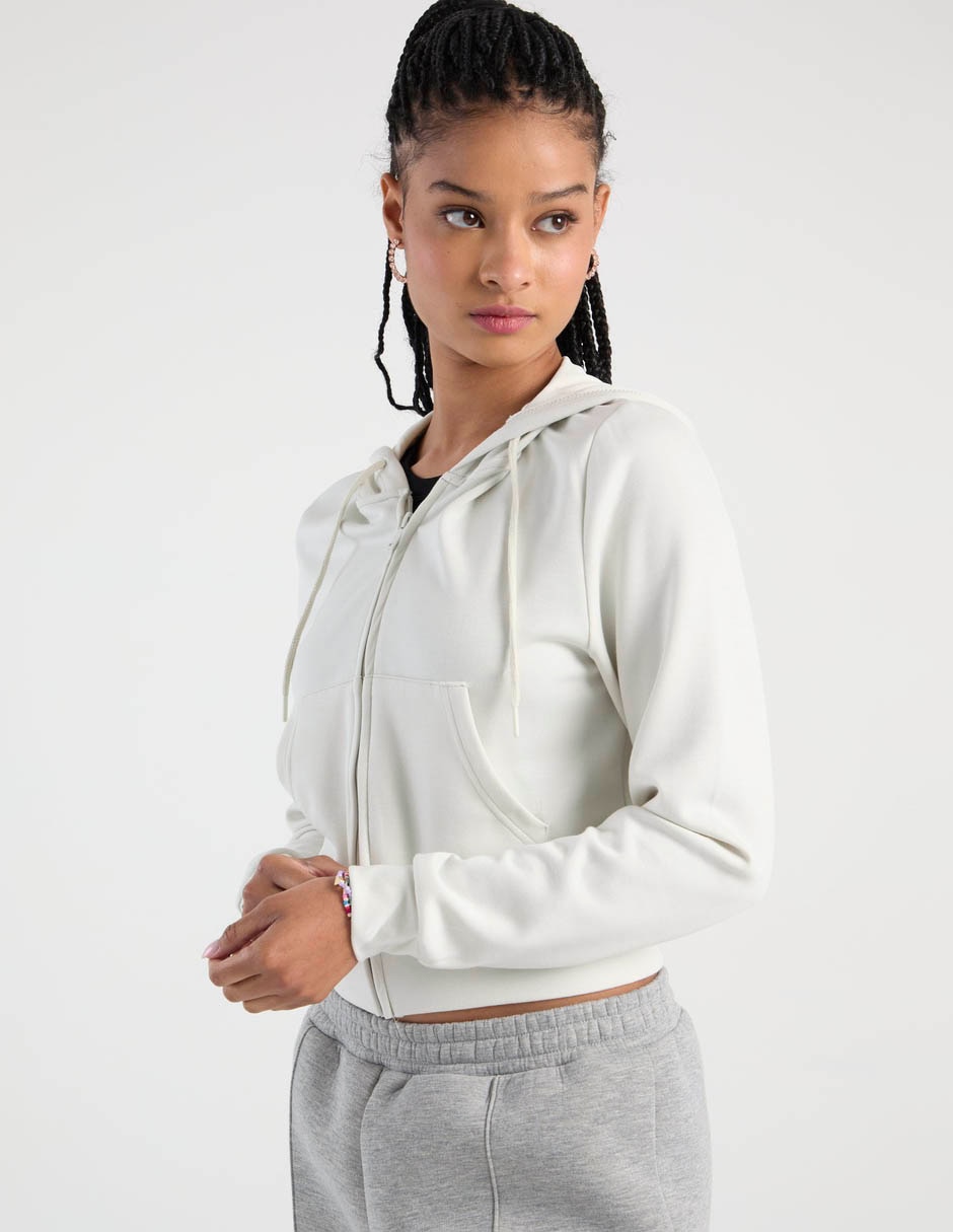Sudadera con capucha y bolsa para mujer