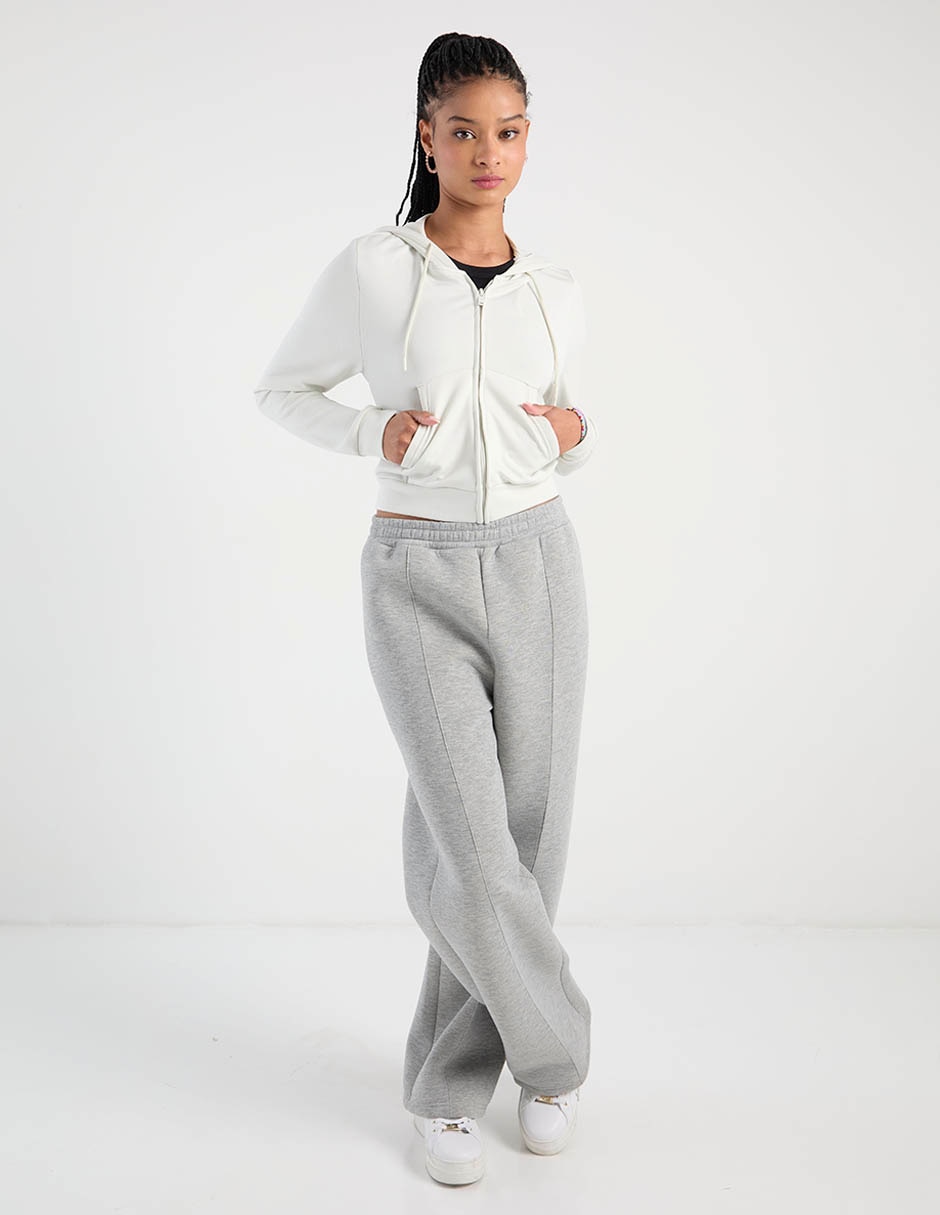 Sudadera con capucha y bolsa para mujer