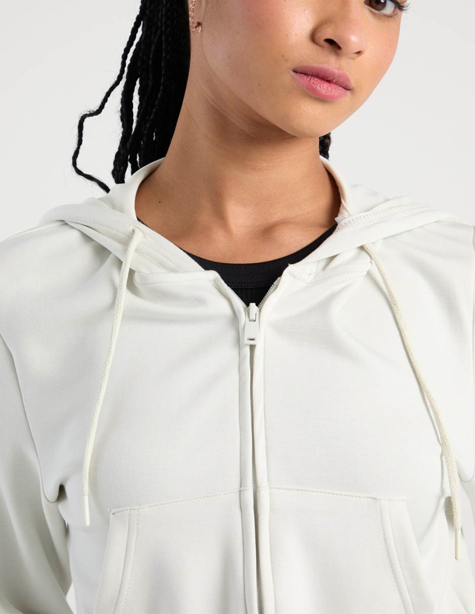 Sudadera con capucha y bolsa para mujer