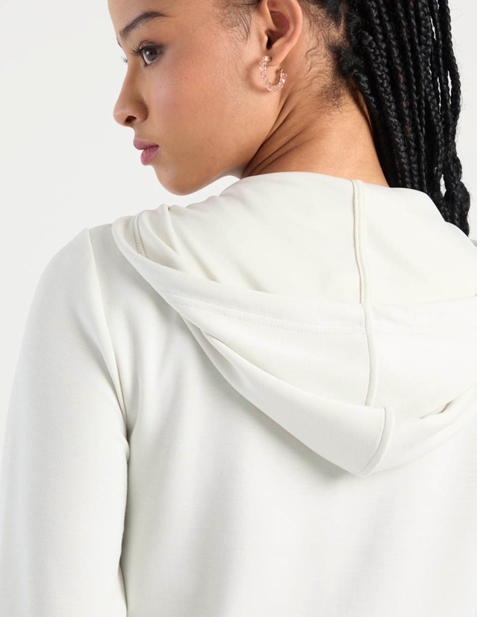 Sudadera con capucha y bolsa para mujer