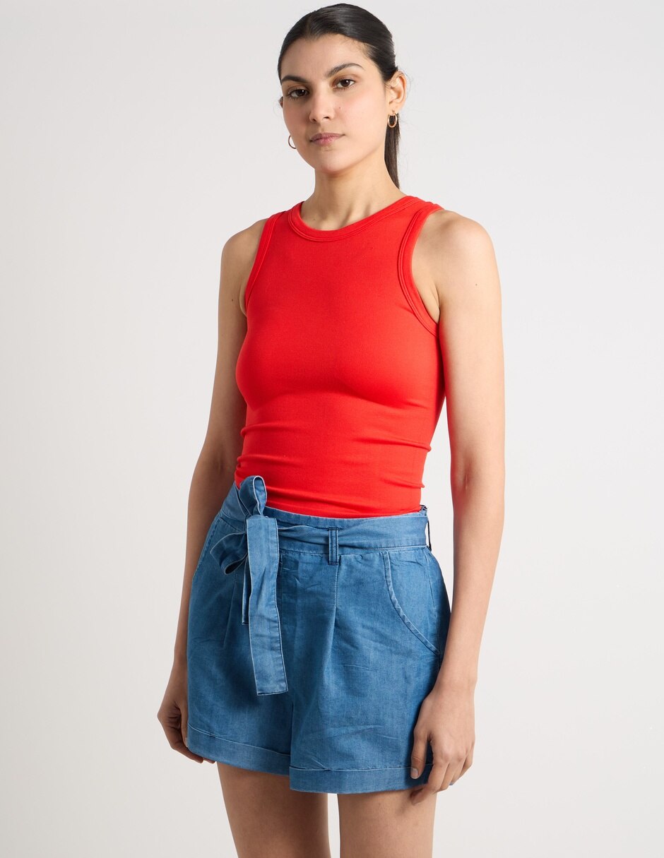 Short coffee bean para mujer