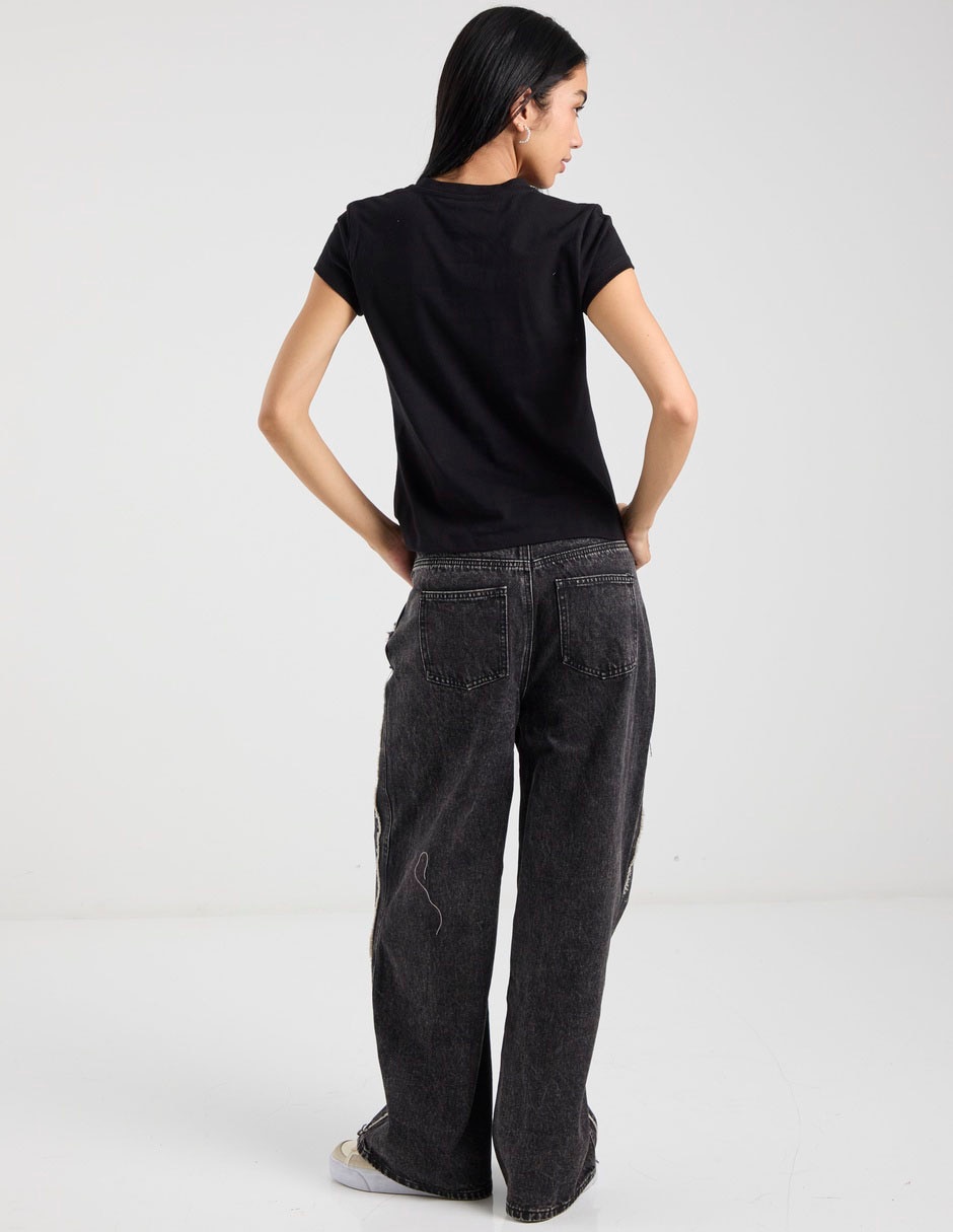 Jeans coulotte baggy para mujer 2