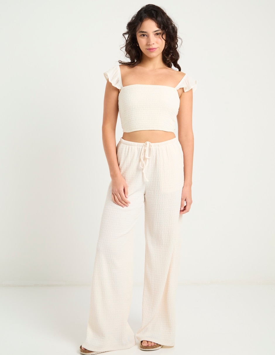 Pantalón relaxed amplio para mujer 7