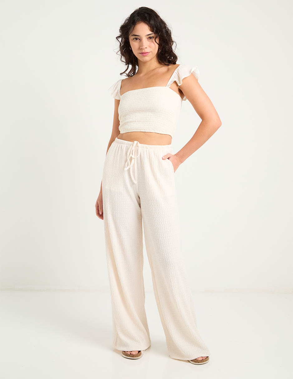 Pantalón relaxed amplio para mujer 8