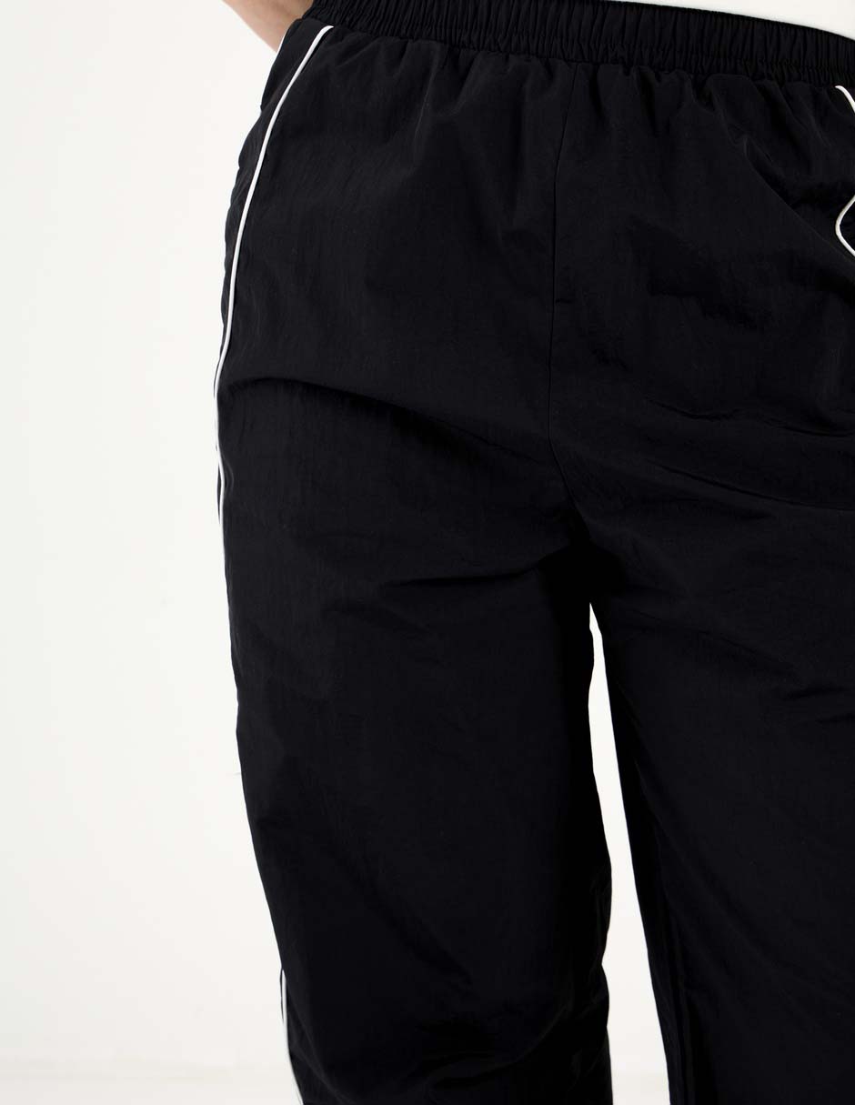 Pants regular con elástico para mujer 9