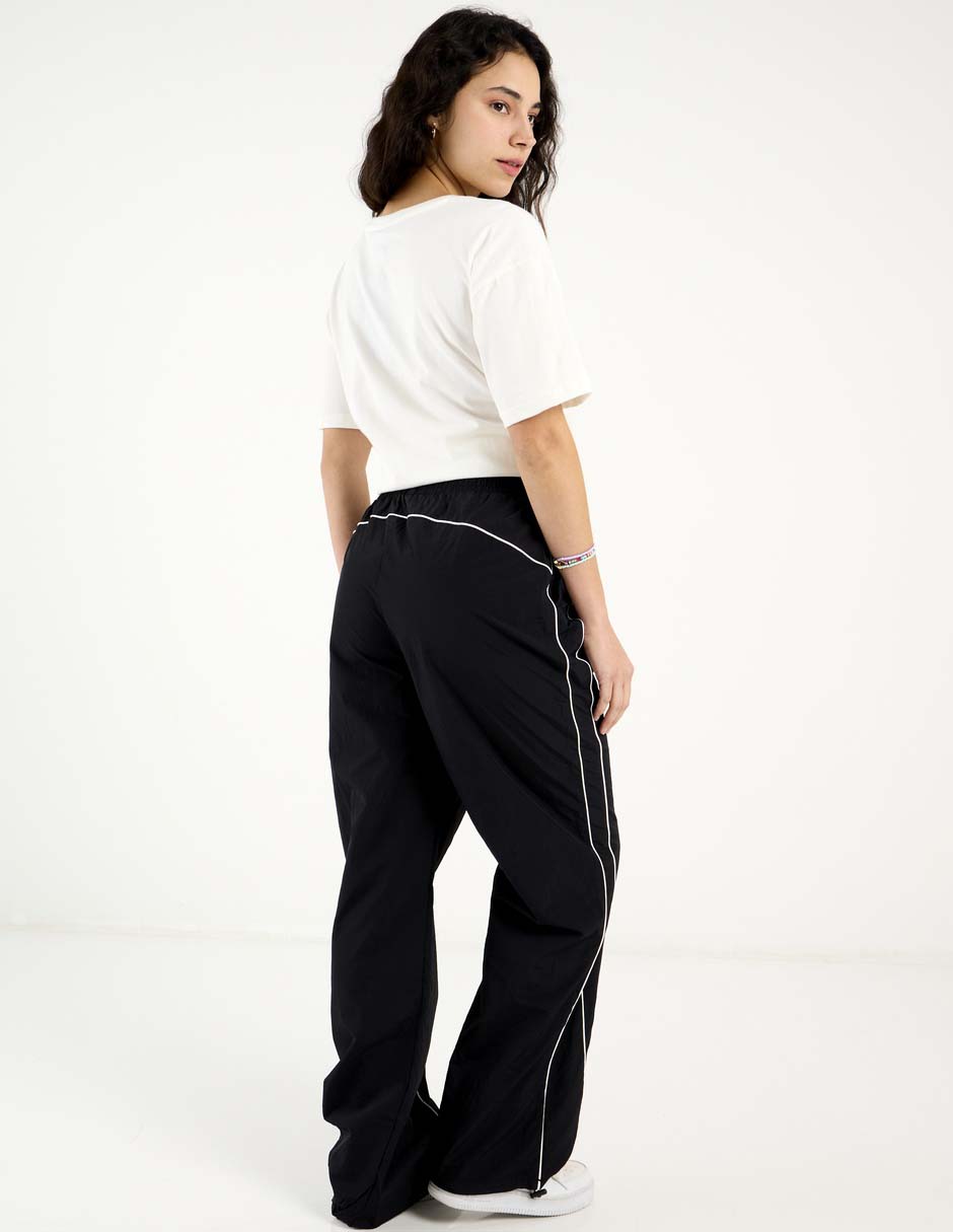 Pants regular con elástico para mujer 11