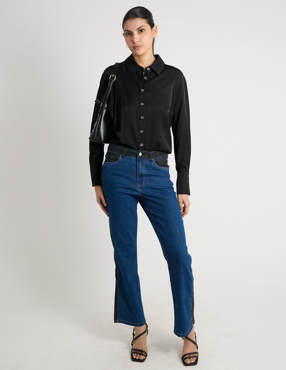 Jeans relaxed straight para mujer 3