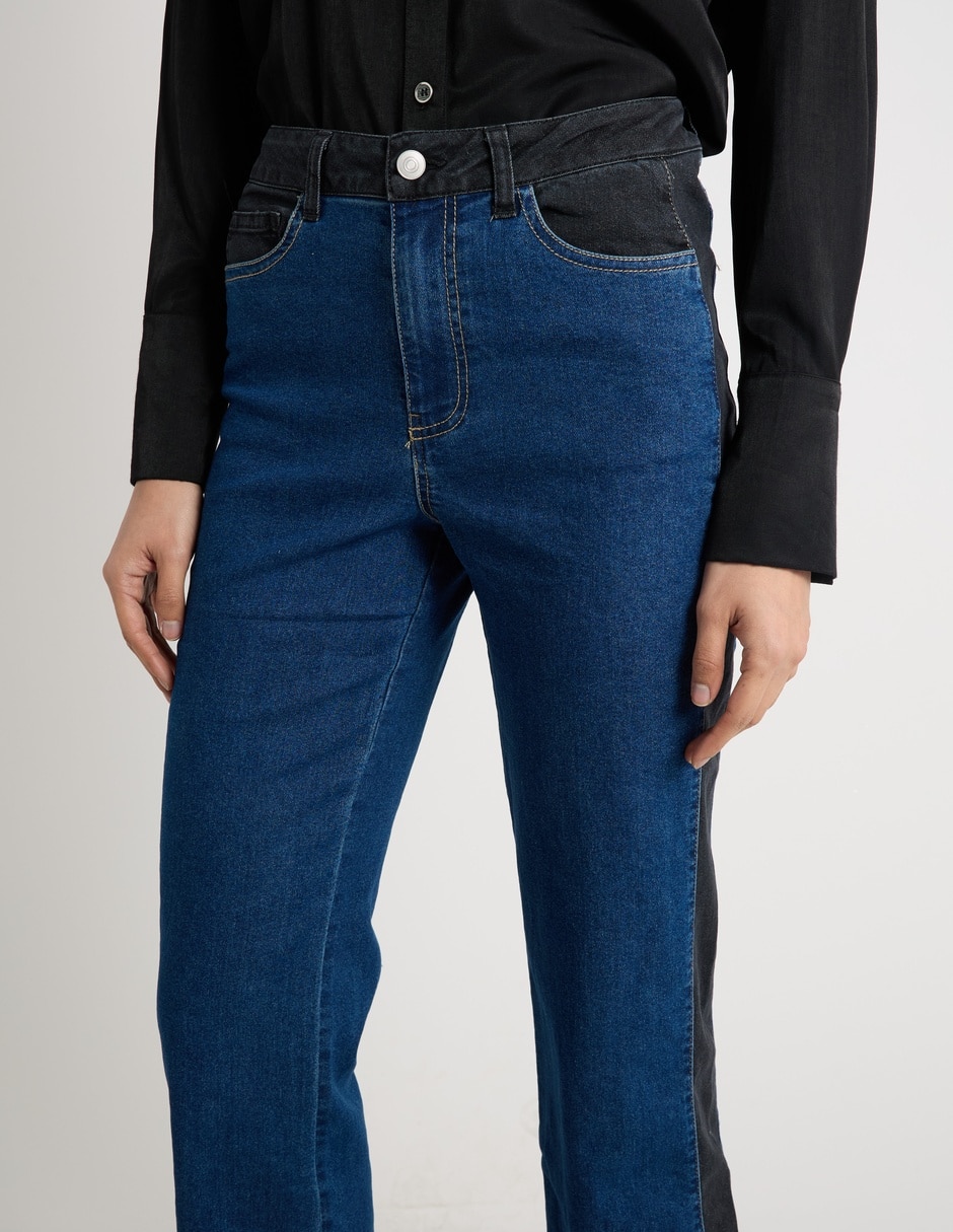 Jeans relaxed straight para mujer