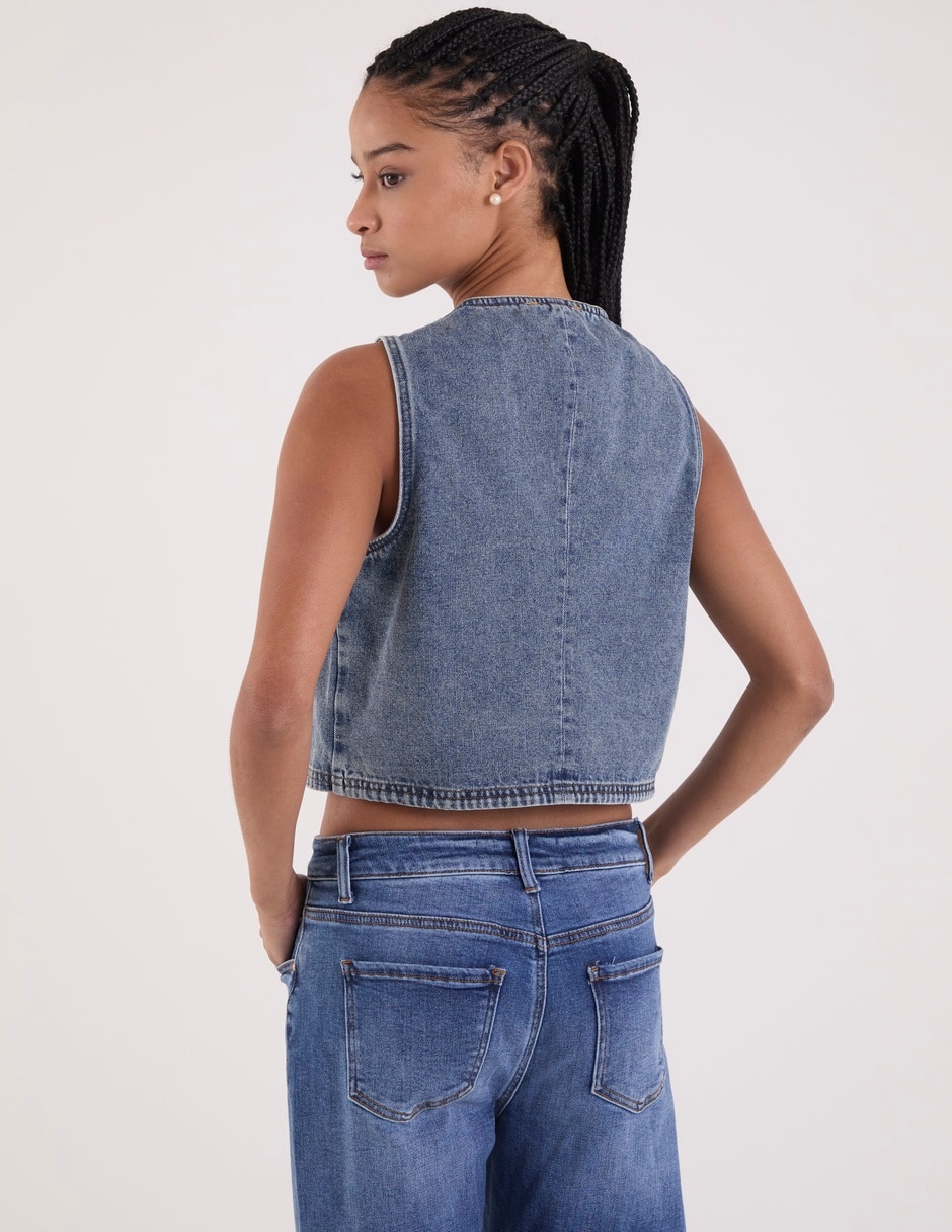 Chaleco de mezclilla para mujer 11