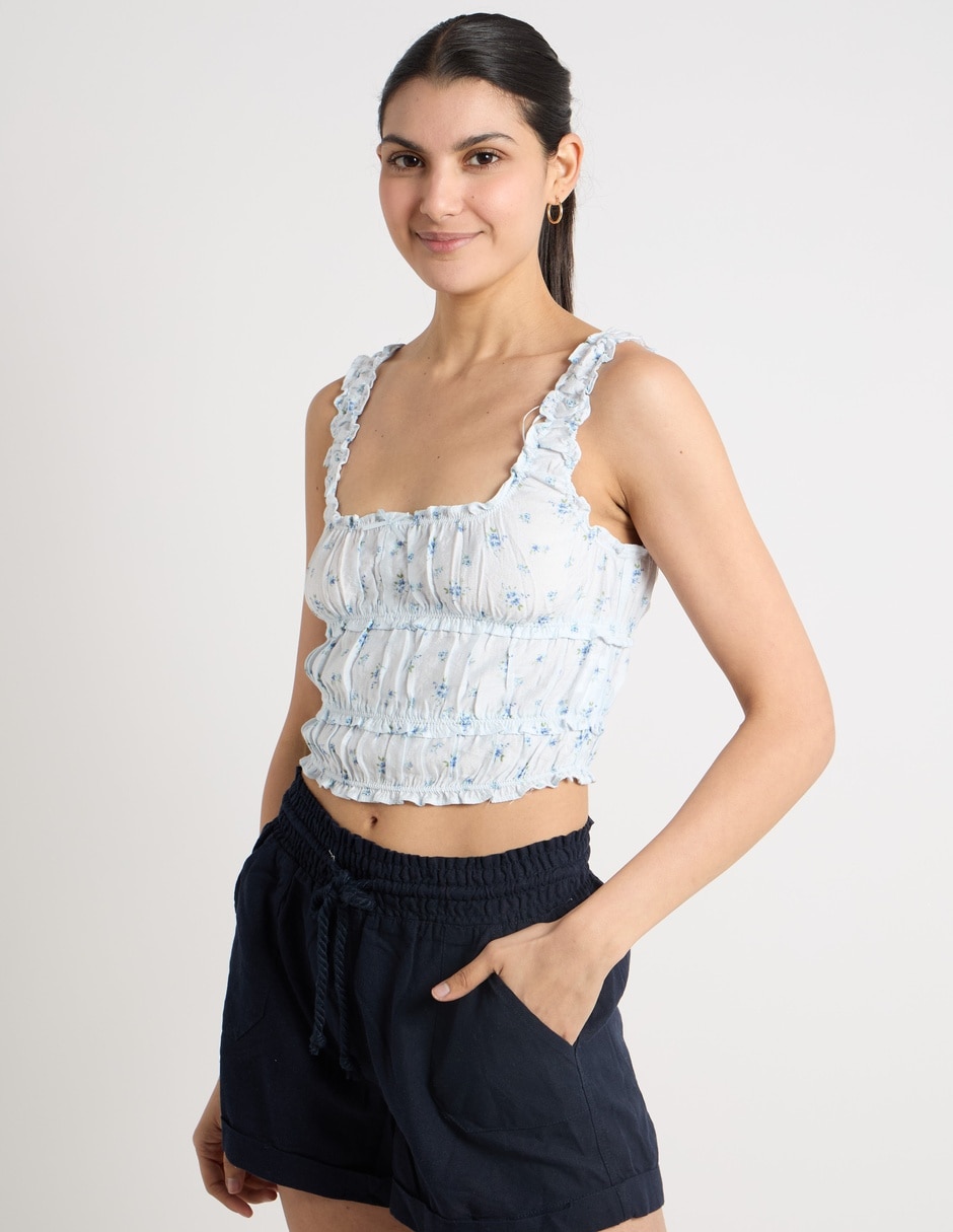 Top escote cuadrado tirante ancho