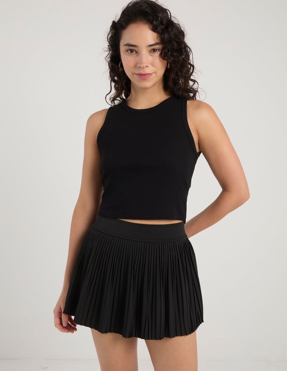 Top cuello redondo tirante ancho Top cuello redondo tirante ancho