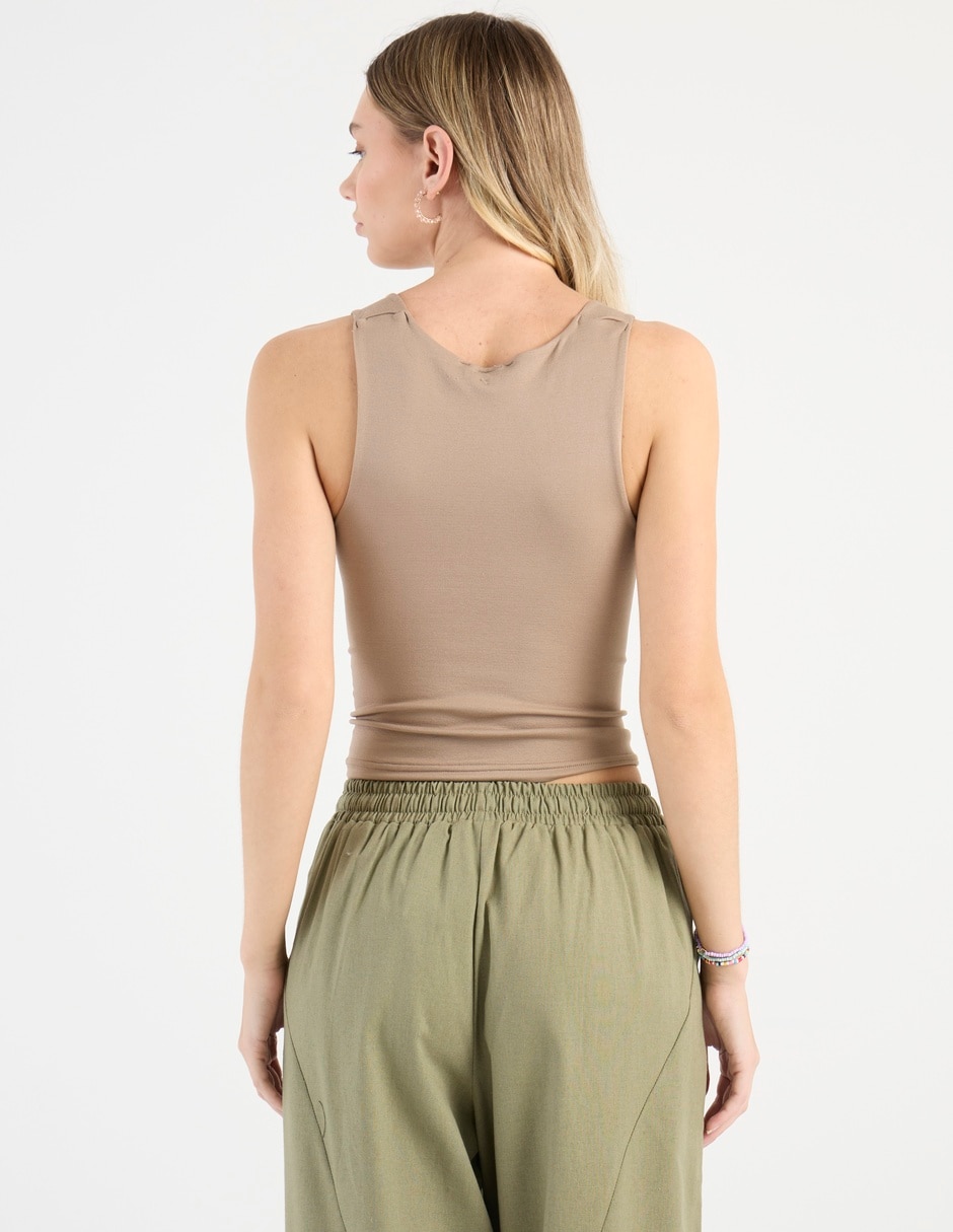 Top escote cuadrado tirante ancho 6