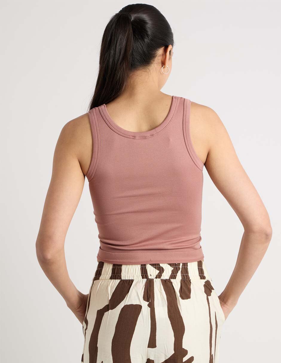 Top cuello redondo tirante ancho 6