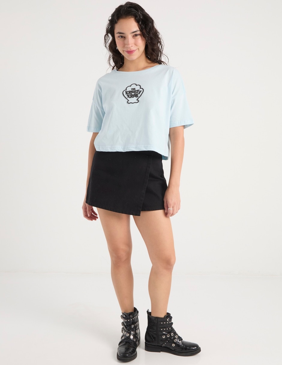 Playera manga corta The Krusty Krab cuello redondo para mujer 3