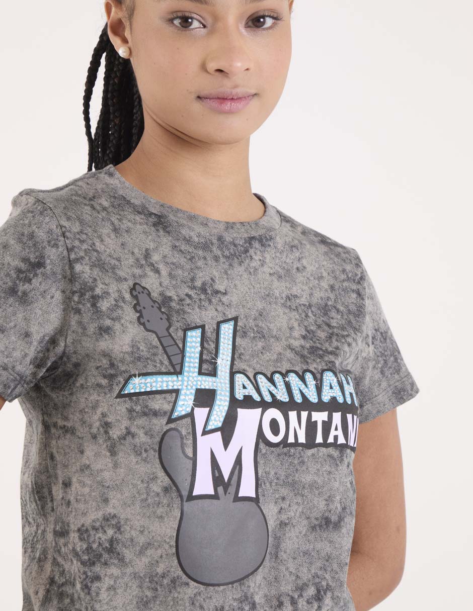 Playera manga corta Hannah Montana cuello redondo para mujer 9