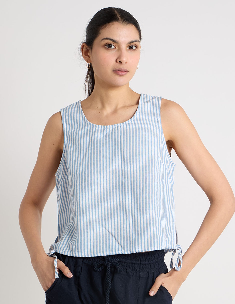 Top cuello redondo Top cuello redondo