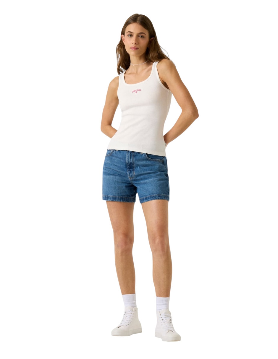 Top Guess Jeans escote redondo tirante ancho