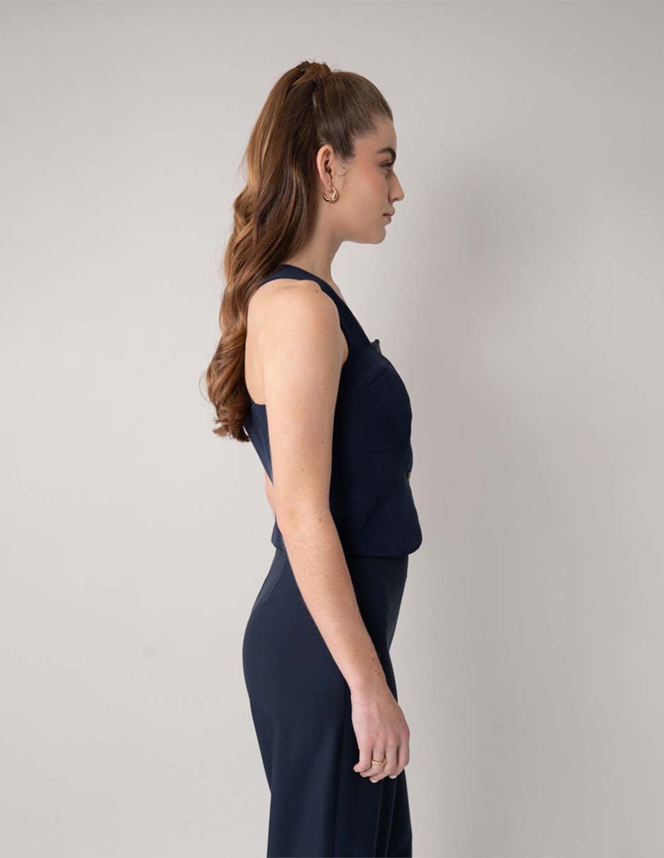 Top cuello redondo tirante ancho 4