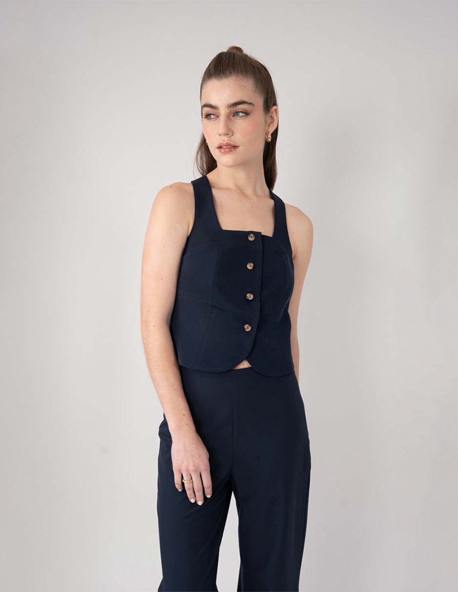 Top cuello redondo tirante ancho 2