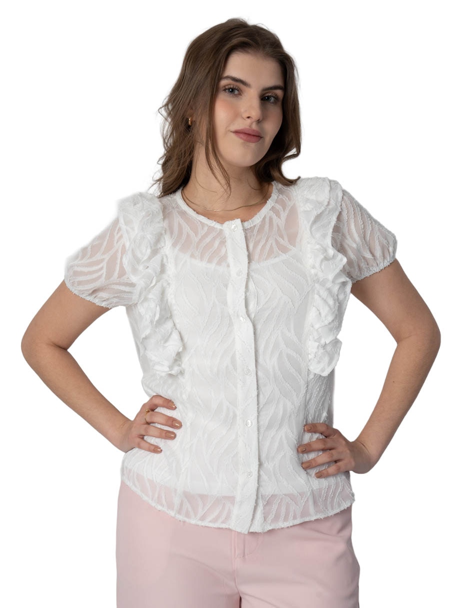 Blusa manga corta para mujer 1