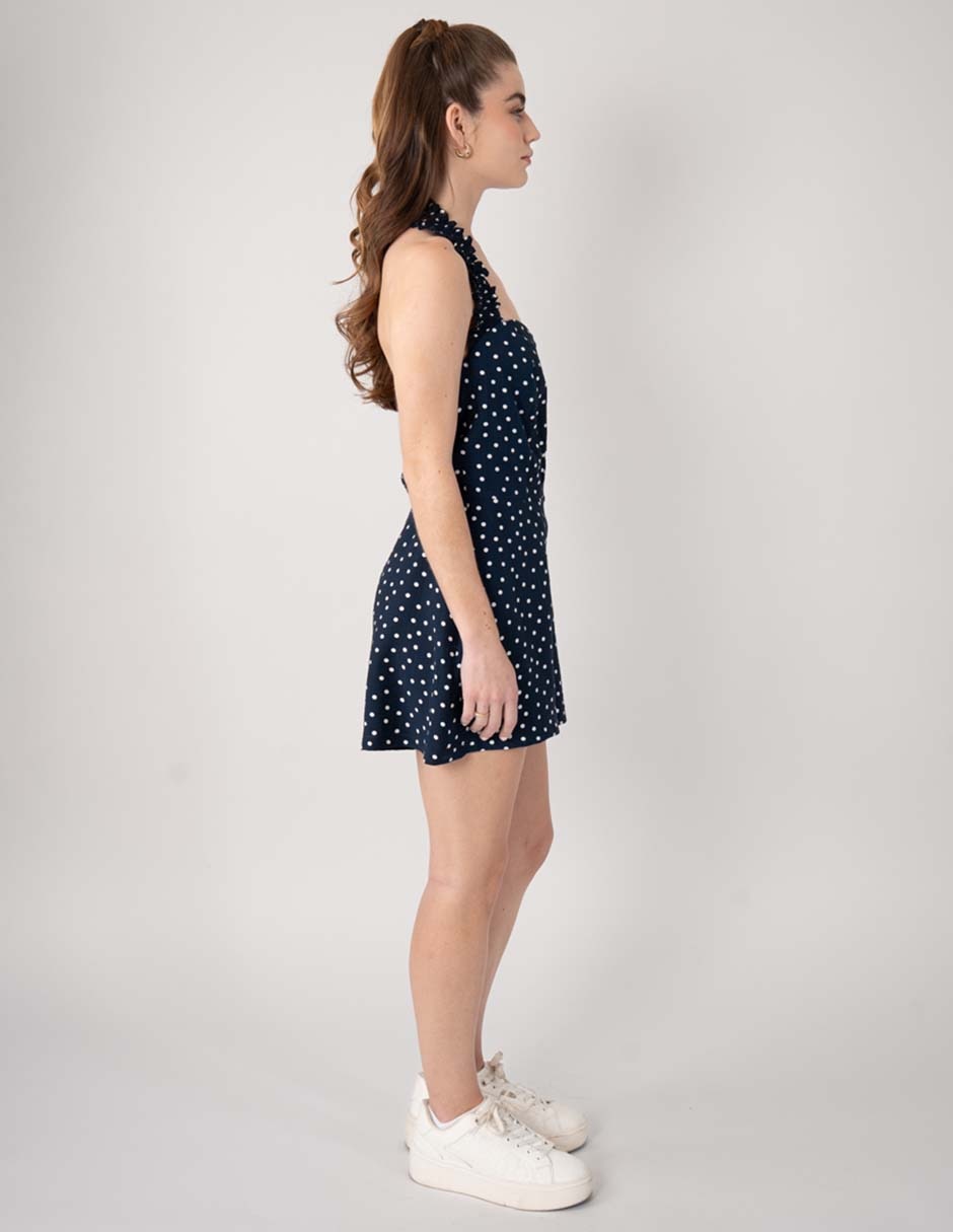 Jumpsuit estampado lunares para mujer 4