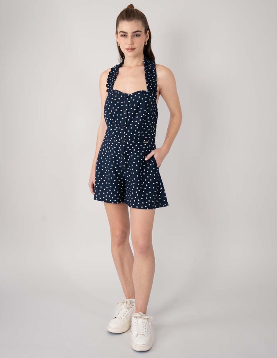 Jumpsuit estampado lunares para mujer 5