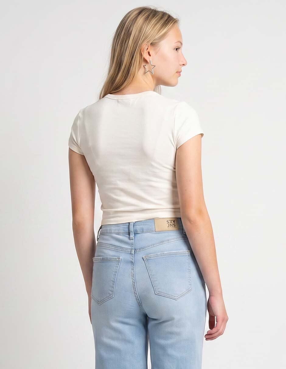 Jeans relaxed straight para mujer 2