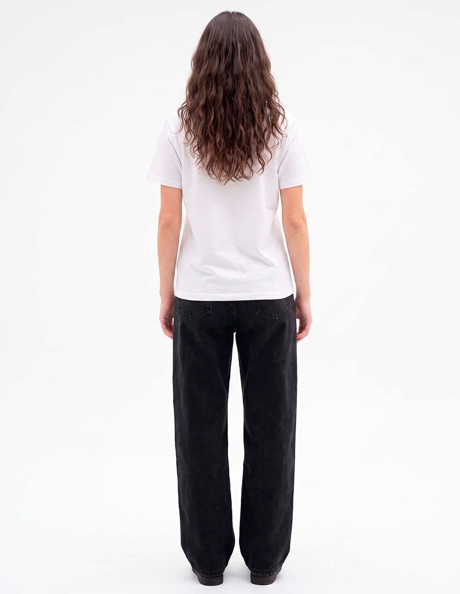 Playera manga corta cuello redondo para mujer 4
