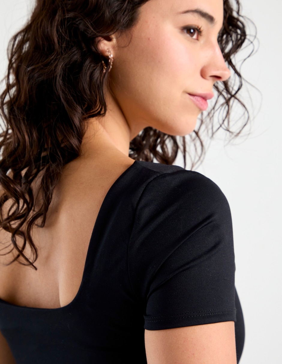 Body escote cuadrado para mujer 3