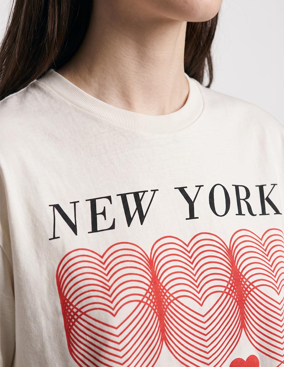 Playera manga corta cuello redondo para mujer 3
