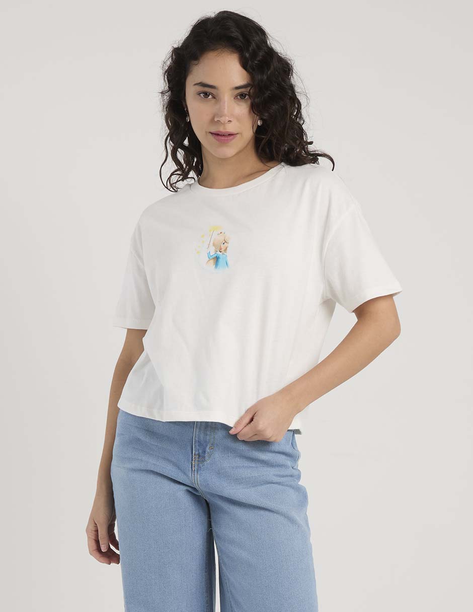 Playera manga corta Tee Bar The Super Mario Galaxy Movie cuello redondo para mujer