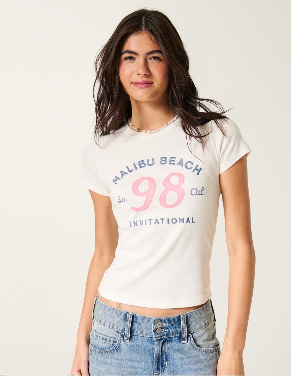 Playera manga corta cuello redondo mujer 3