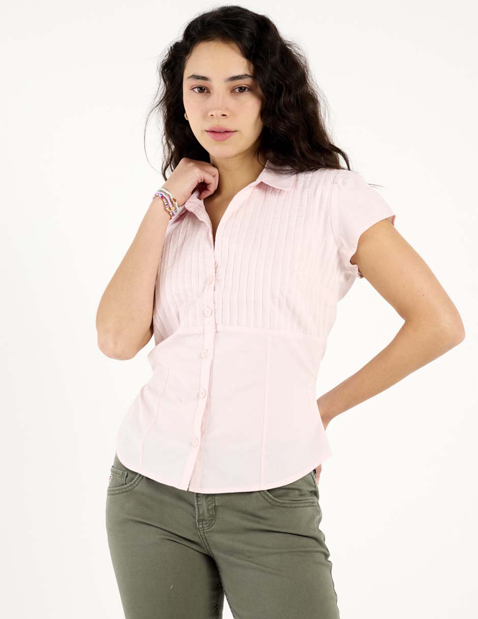 Blusa manga corta para mujer 7