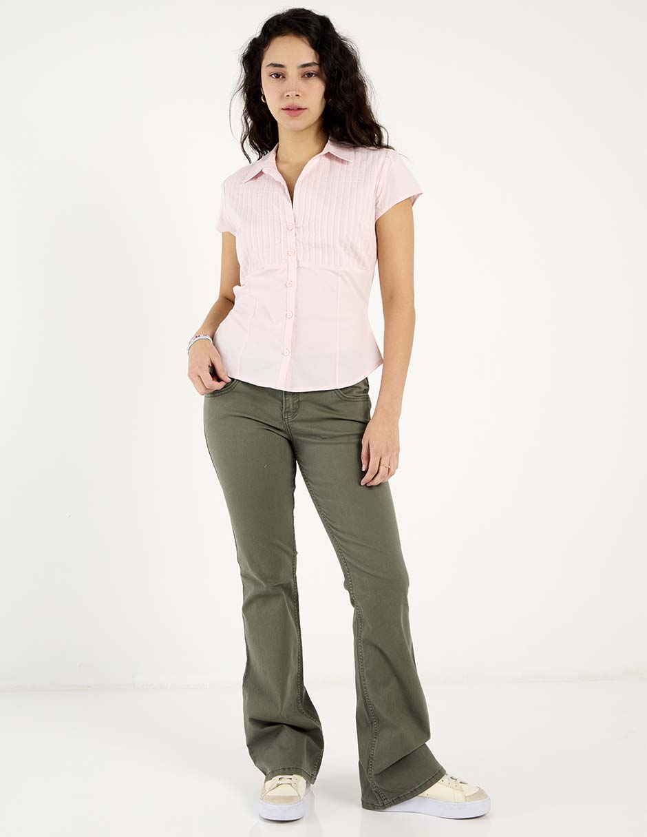 Blusa manga corta para mujer 8