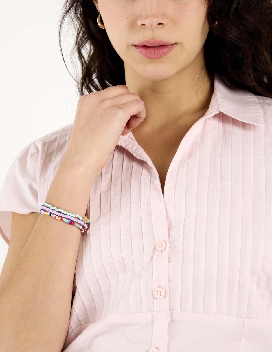 Blusa manga corta para mujer 9