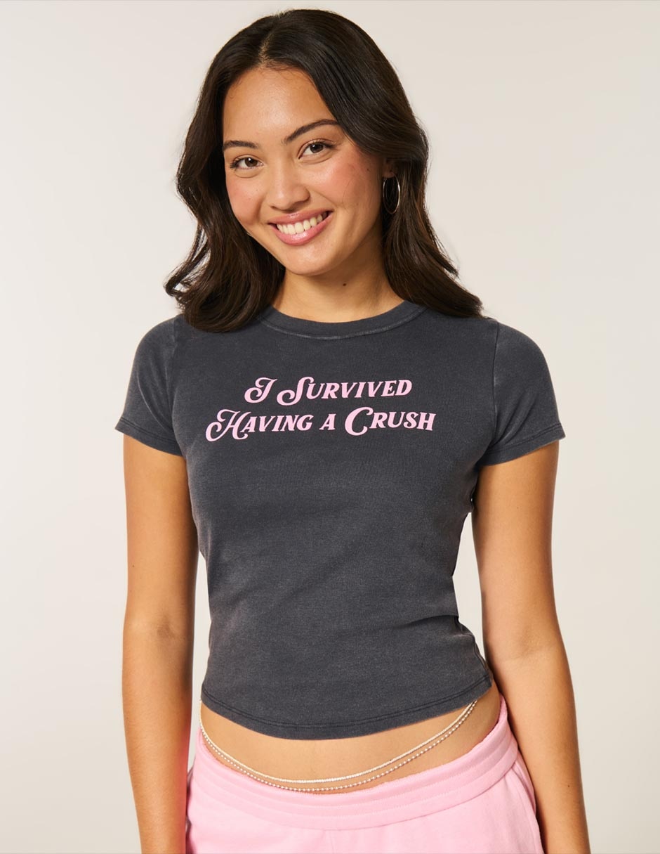 Playera manga corta cuello redondo mujer 2